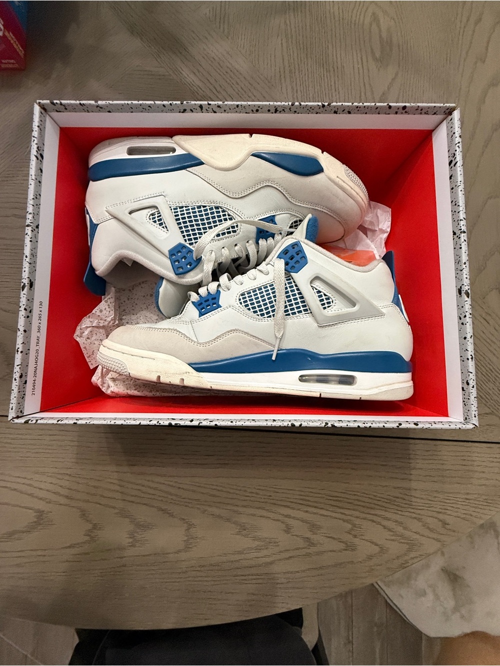 Nike Air Jordan 4 Retro 2024 Military Blue Men’s Mid-Top Leather FV5029-141 11.5